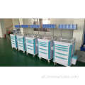 Hospital ABS Trolley Medical Emergency Londe com gavetas